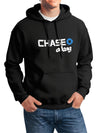 CHASE Print Heavy Blend Hooded Sweatshirt With Kangaroo Pocket Streetwear For Winter Fall Gift For Man