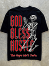 Crew Neck Skeleton Print Men's Sports T-shirt