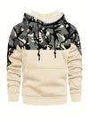 Mens Ultra-Cool Camouflage Hoodie - Stylish Color Block Design with Kangaroo Pocket - Perfect Streetwear for Winter & Fall - A Fashionable Gift Choice