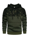 Mens Ultra-Cool Camouflage Hoodie - Stylish Color Block Design with Kangaroo Pocket - Perfect Streetwear for Winter & Fall - A Fashionable Gift Choice