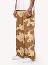 Men's Creative Pattern Print Denim Pants