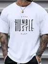 Plus Size Graphic T-shirt - Unique Creative Letters Graphic Print Design, Perfect for Summer Wear - Stylish Mens Fashion Clothing for a Comfortable Summer