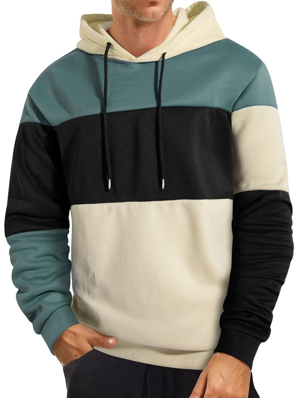 Men's Lined Hoodie, Trendy Casual Long-sleeved Loose Sweatshirt