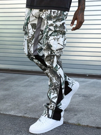 Camo Cargo Pants - Casual Streetwear with Multiple Pockets, Loose Fit for Skateboarding & Hip-Hop Dance, Machine Washable